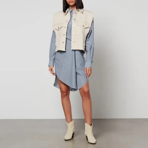Isabel Marant Étoile Seen Striped Cotton Shirt Dress size 36